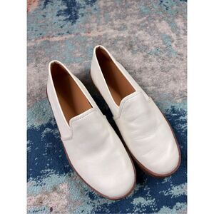 Vince Womens White Canvas Shoes Size 8.5